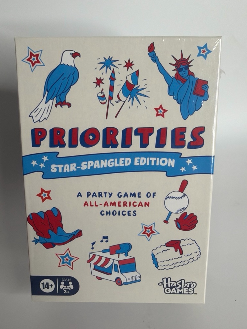 Hasbro Priorities Star-Spangled Edition Party Game New Sealed